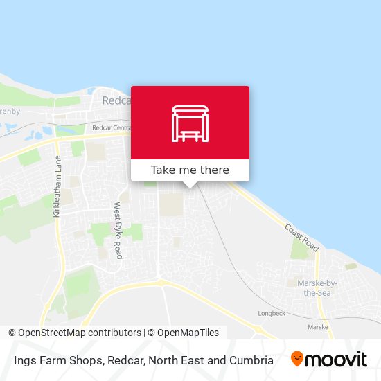 Ings Farm Shops, Redcar map