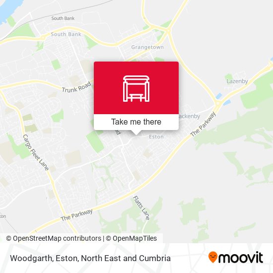 Woodgarth, Eston map