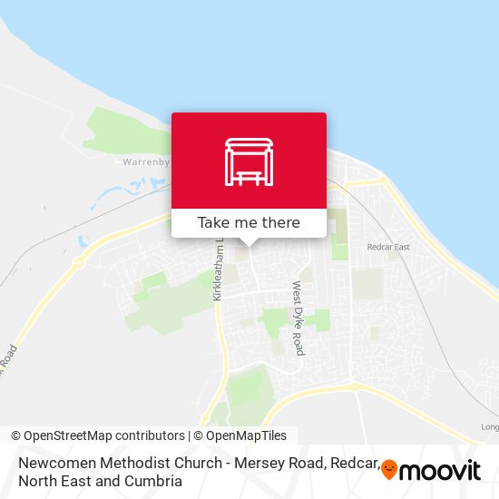 Newcomen Methodist Church - Mersey Road, Redcar map