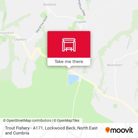 Trout Fishery - A171, Lockwood Beck map