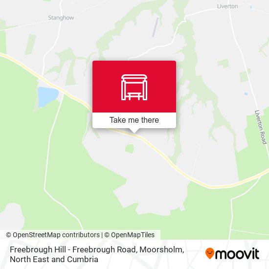 Freebrough Hill - Freebrough Road, Moorsholm map