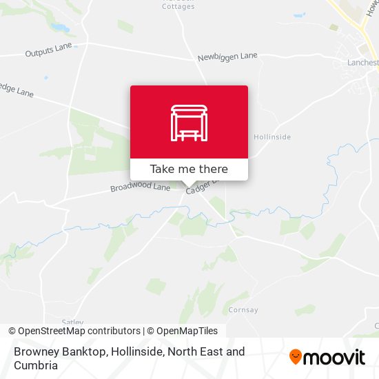 Browney Banktop, Hollinside map