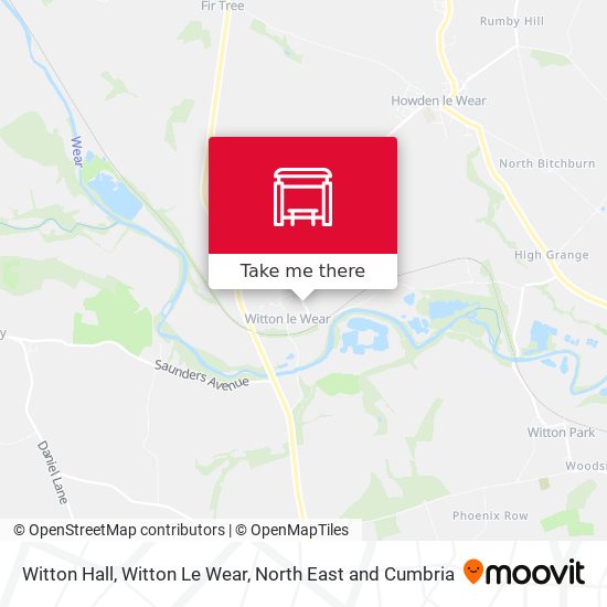Witton Hall, Witton Le Wear map