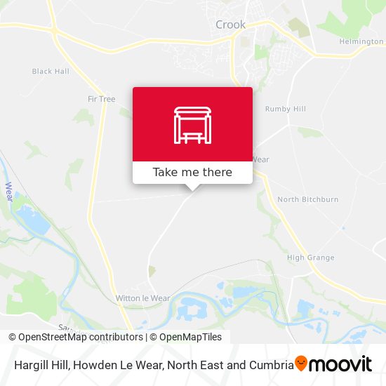 Hargill Hill, Howden Le Wear map