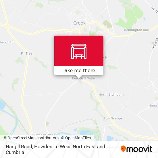 Hargill Road, Howden Le Wear map