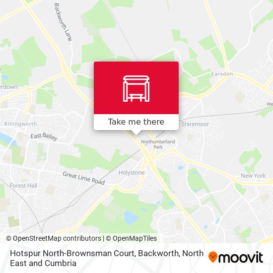 Hotspur North-Brownsman Court, Backworth map