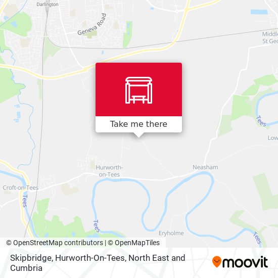Skipbridge, Hurworth-On-Tees map