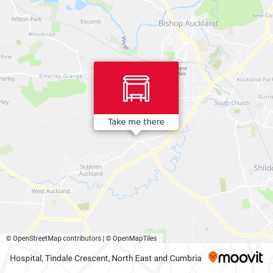 Hospital, Tindale Crescent map