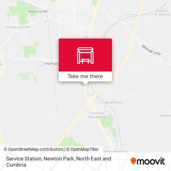 Service Station, Newton Park map