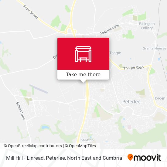 Mill Hill - Linread, Peterlee map