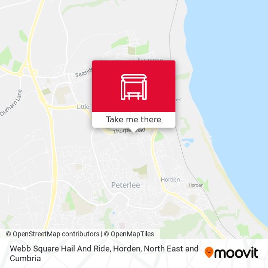 Webb Square Hail And Ride, Horden map