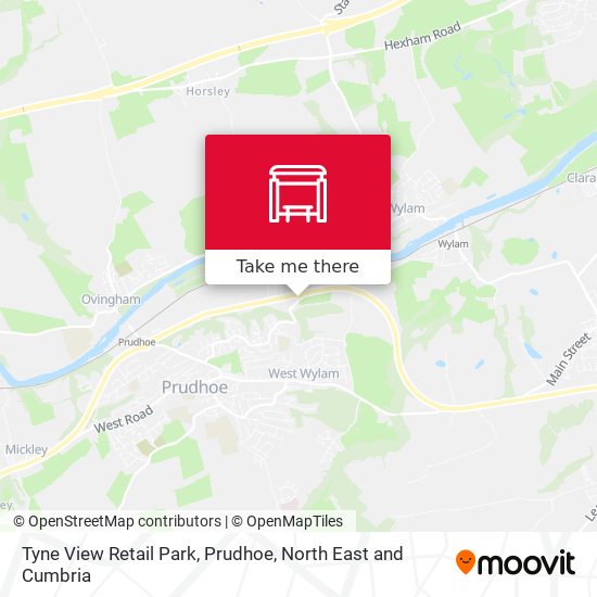 Tyne View Retail Park, Prudhoe map