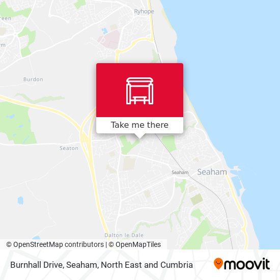 Burnhall Drive, Seaham map