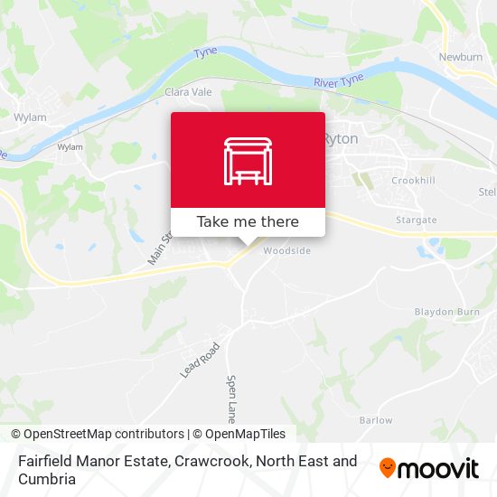 Fairfield Manor Estate, Crawcrook map