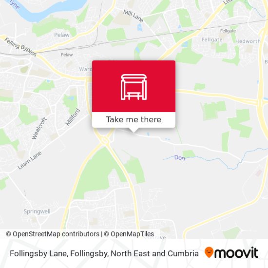 Follingsby Lane, Follingsby map