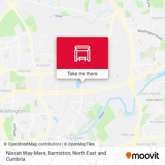 Nissan Way-Mere, Barmston map