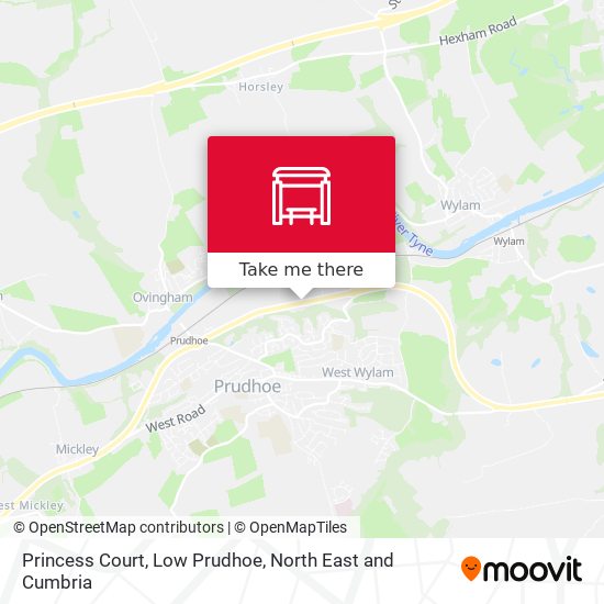 Princess Court, Low Prudhoe map