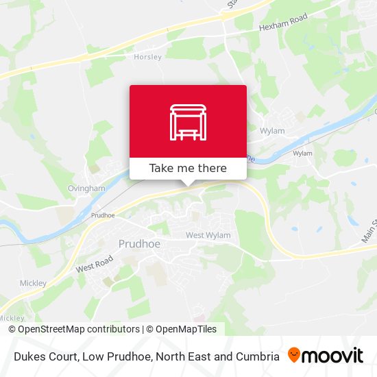 Dukes Court, Low Prudhoe map