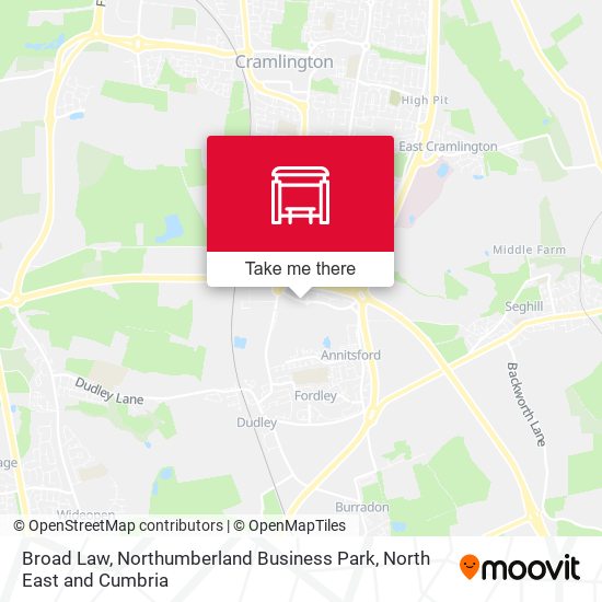 Broad Law, Northumberland Business Park map