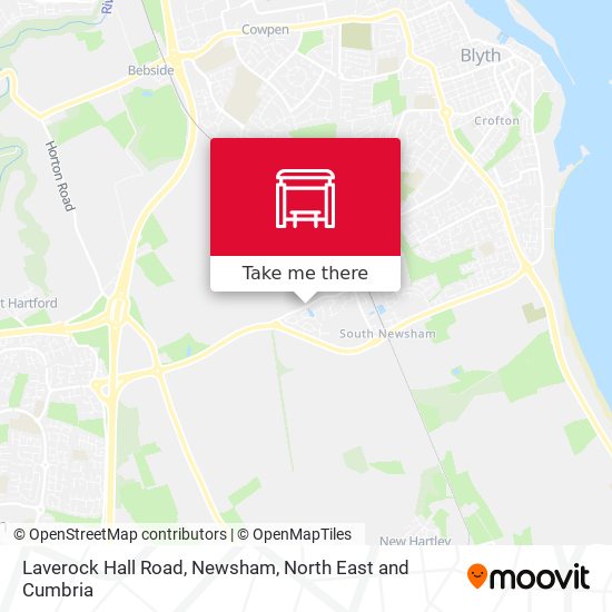 Laverock Hall Road, Newsham map