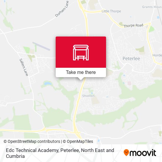 Technical Academy, Peterlee map