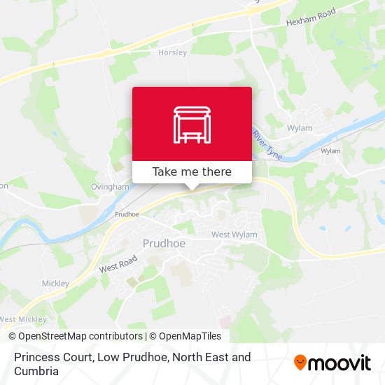 Princess Court, Low Prudhoe map