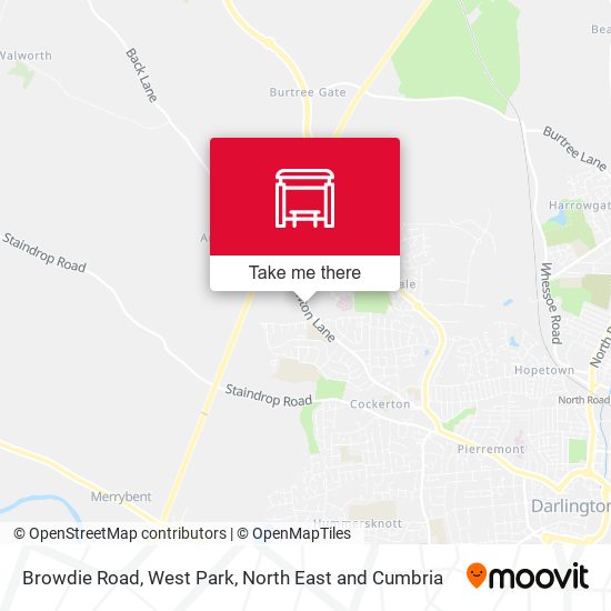 Browdie Road, West Park map