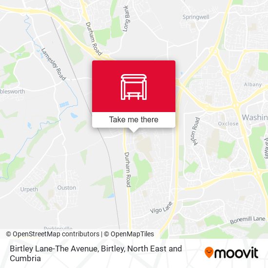 Birtley Lane-The Avenue, Birtley map