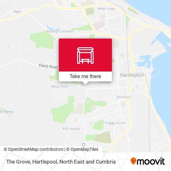 The Grove, Hartlepool map
