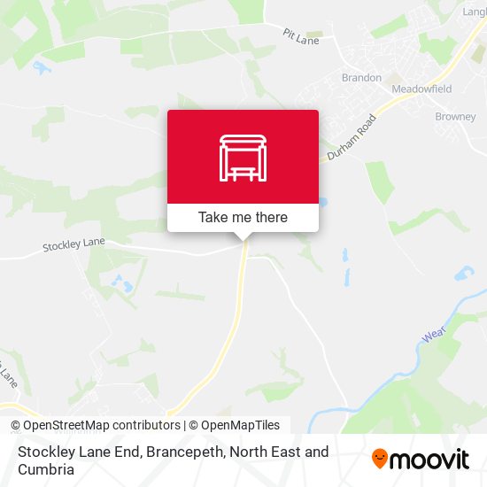 Stockley Lane End, Brancepeth map