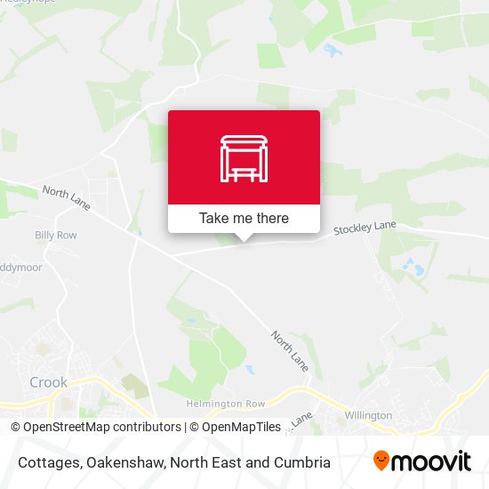 Cottages, Oakenshaw map