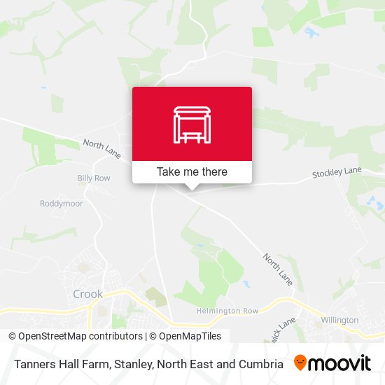 Tanners Hall Farm, Stanley map