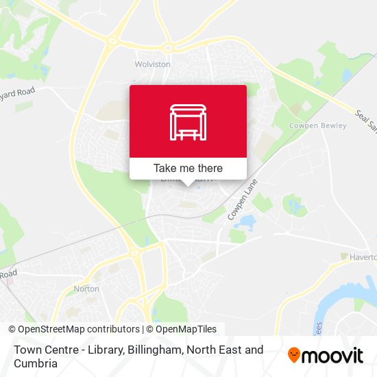 Town Centre - Library, Billingham map