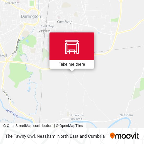 The Tawny Owl, Neasham map