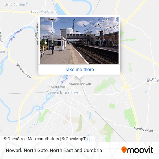 Newark North Gate map