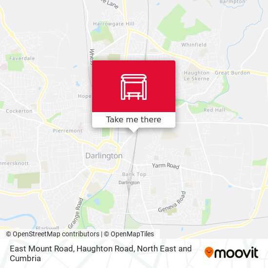 East Mount Road, Haughton Road map