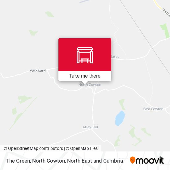 The Green, North Cowton map