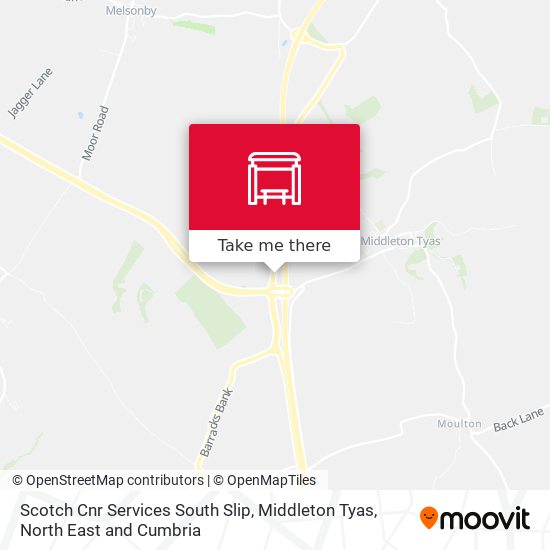 Scotch Cnr Services South Slip, Middleton Tyas map