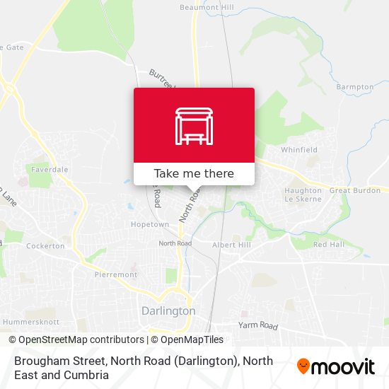 Brougham Street, North Road (Darlington) map
