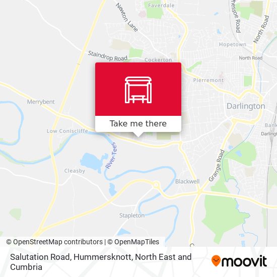 Salutation Road, Hummersknott map