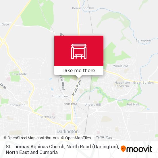 St Thomas Aquinas Church, North Road (Darlington) map