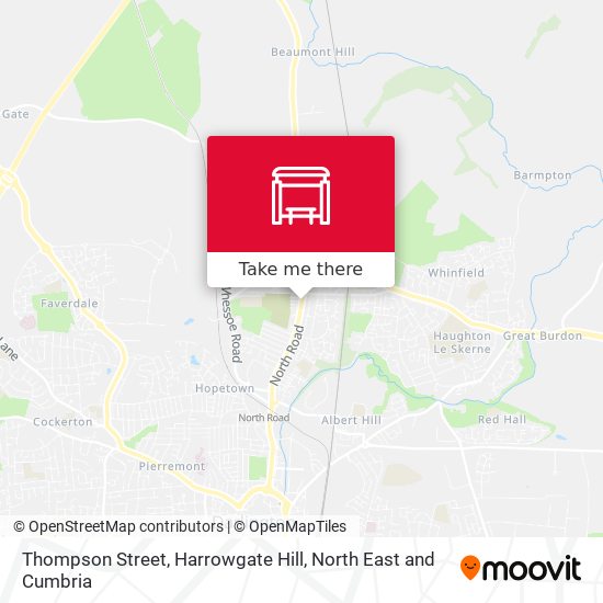 Thompson Street, Harrowgate Hill map