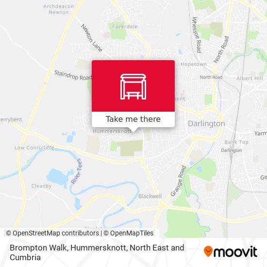 Brompton Walk, Hummersknott map