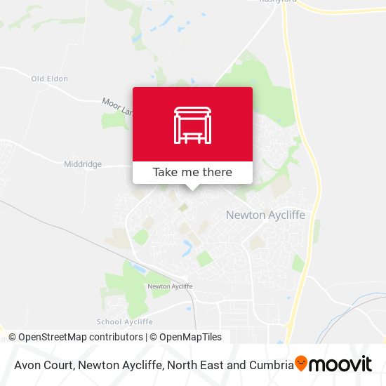 Avon Court, Newton Aycliffe map