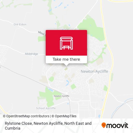 Rylstone Close, Newton Aycliffe map