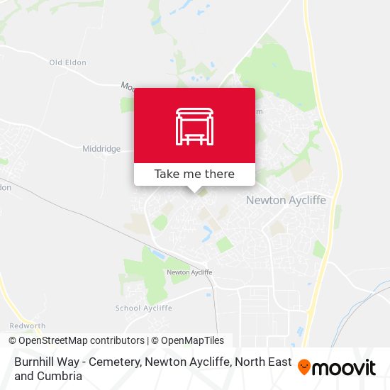 Burnhill Way - Cemetery, Newton Aycliffe map