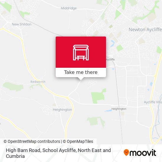 High Barn Road, School Aycliffe map