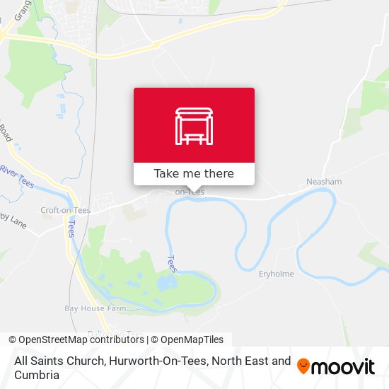 All Saints Church, Hurworth-On-Tees map