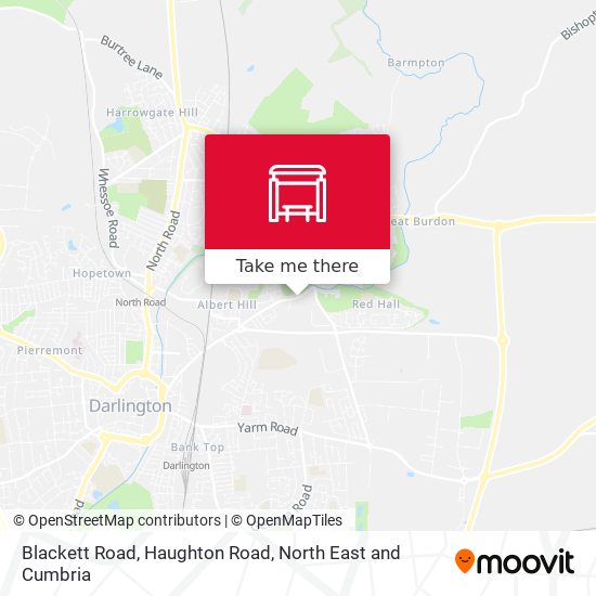 Blackett Road, Haughton Road map