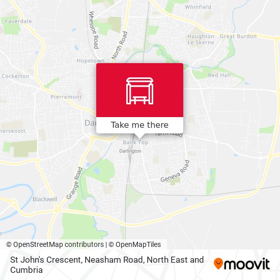 St John's Crescent, Neasham Road map